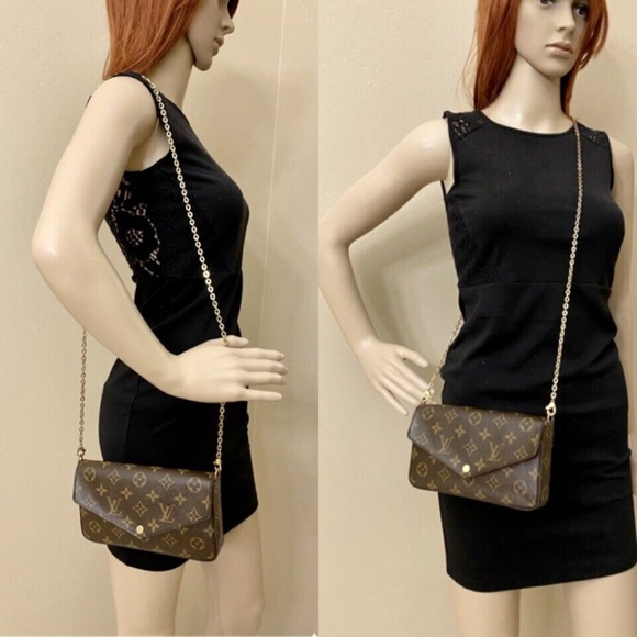 Louis Vuitton Felicie Monogram Fuchsia Clutch Crossbody (SP2186) + Receipt 🌸 - Picture 14 of 14